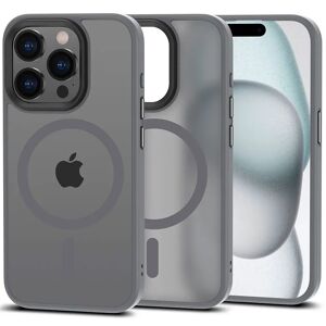 iPhone 15 Pro Max Tech-Protect Magmat Cover - MagSafe Kompatibel - Mat Titanium