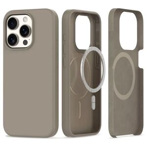 iPhone 15 Pro Tech-Protect Silikone Cover - MagSafe Kompatibel - Titanium