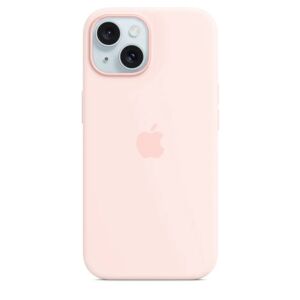 Original Apple iPhone 15 Silikone MagSafe Cover Light Pink (MT0U3ZM/A)