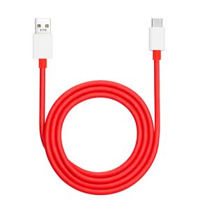 Original OnePlus USB-A til USB-C 10A Data- og Opladerkabel 160W - 1m - Rød