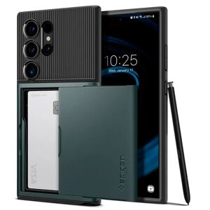 Samsung Galaxy S24 Ultra Spigen Slim Armor CS Cover - Mørkegrøn