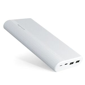 Epico Multiport Powerbank m. 2 x USB-A og 1 x USB-C - 20.100 mAh - Hvid
