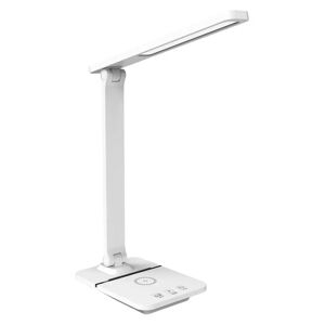 Lippa LED Skrivebordslampe m. Trådløs Opladning - Hvid