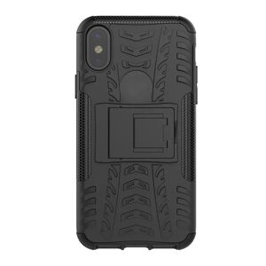 MOBILCOVERS.DK iPhone X / XS Cool Tyre Håndværker Cover m. Stander Sort