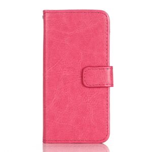 MOBILCOVERS.DK iPhone SE / 5 / 5s Wallet Læder Etui m. Pung Pink