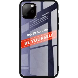 MOBILCOVERS.DK iPhone 11 Pro Max Cover m. Glasbagside - Be Yourself - Lilla