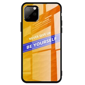 MOBILCOVERS.DK iPhone 11 Pro Cover m. Glasbagside - Be Yourself - Orange