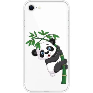 MOBILCOVERS.DK iPhone SE (2022 / 2020) / 8 / 7 Fleksibel Gennemsigtigt Plastik Cover m. Motiv - Panda