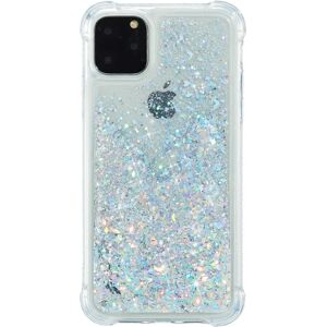 MOBILCOVERS.DK iPhone 12 Pro Max Plastik Cover m. Glitter - Gennemsigtig / Sølv