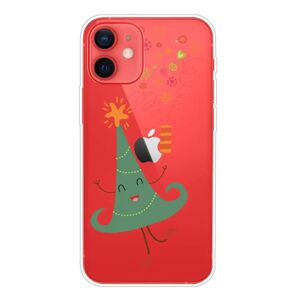 MOBILCOVERS.DK iPhone 12 Mini Fleksibelt Plast Jule Cover - Dansende Juletræ