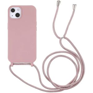 MOBILCOVERS.DK iPhone 13 Fleksibelt Plastik Cover m. Snor / Strop - Rosa