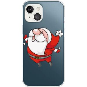 MOBILCOVERS.DK iPhone 13 Mini Fleksibelt Plast Julecover - Merry Christmas - Stornæset Julemand