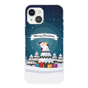 MOBILCOVERS.DK iPhone 13 Fleksibelt Plast Julecover - Julenat - Julemand i Juletræ