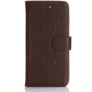 MOBILCOVERS.DK iPhone 8 Plus / 7 Plus Wallet Læder Etui m. Pung Mørkebrun