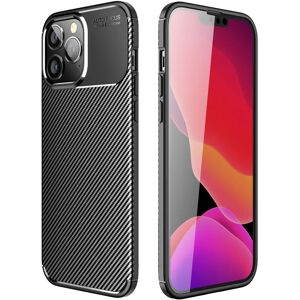 MOBILCOVERS.DK iPhone 14 Pro Carbon Fiber Fleksibelt Plastik Cover - Sort