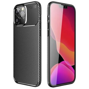 MOBILCOVERS.DK iPhone 14 Pro Max Carbon Fiber Fleksibelt Plastik Cover - Sort