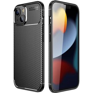 MOBILCOVERS.DK iPhone 14 Plus Carbon Fiber Fleksibelt Plastik Cover - Sort