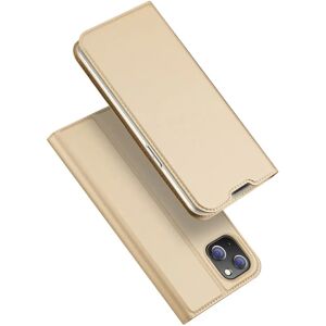 iPhone 14 Plus DUX DUCIS Skin Pro Series Læder Cover m. Pung - Guld