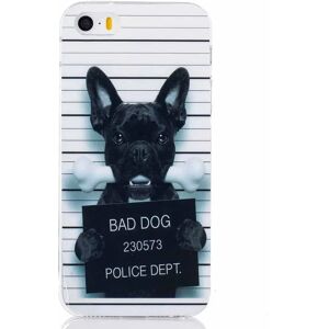 MOBILCOVERS.DK iPhone SE / 5 / 5s Fleksibel TPU Cover - Bad Dog