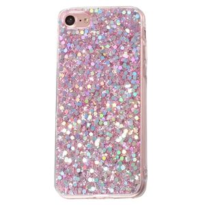 MOBILCOVERS.DK iPhone SE (2022 / 2020) / 8 / 7 Glitter Cover - Pink