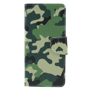 MOBILCOVERS.DK Samsung Galaxy A9 (2018) Læder Cover m. Pung Camouflage