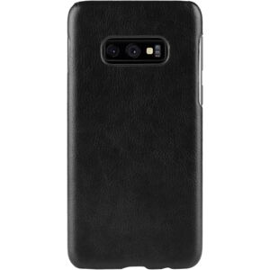 MOBILCOVERS.DK Samsung Galaxy S10e Fleksibelt Plastik Cover Litchi Tekstur - Sort