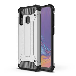 MOBILCOVERS.DK Samsung Galaxy A30 Heavy Duty Håndværker Cover - Sølv