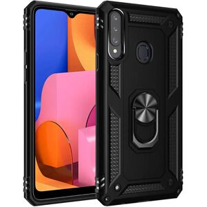 MOBILCOVERS.DK Samsung Galaxy A20s Håndværkercover m. Magnetisk Kickstand - Sort