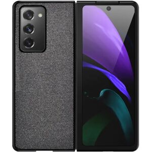 MOBILCOVERS.DK Samsung Galaxy Z Fold2 Stofbetrukket Plastik Cover - Sort