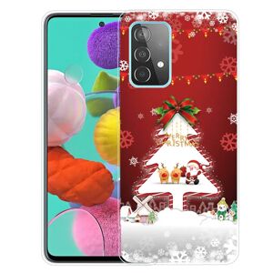 MOBILCOVERS.DK Samsung Galaxy A72 5G / 4G Fleksibelt Plast Julecover - Merry Christmas - Juletræ & Snefnug