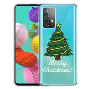 MOBILCOVERS.DK Samsung Galaxy A72 5G / 4G Fleksibelt Plast Julecover - Merry Christmas - Juletræ