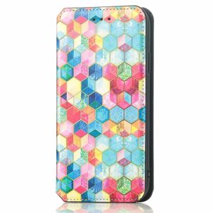 MOBILCOVERS.DK Samsung Galaxy A32 (4G) Caseneo Læder Cover m. Pung & Farverigt Print - Magiske Felter