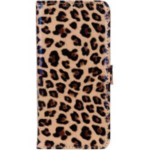 MOBILCOVERS.DK Samsung Galaxy S22 Læder Flip Cover m. Pung - Leopard