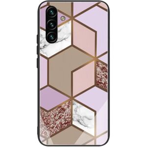 MOBILCOVERS.DK Samsung Galaxy A04s / A13 (5G) Plastik Cover m. Glasbagside - Brune Figurer