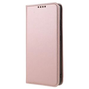 MOBILCOVERS.DK Samsung Galaxy S22 Mat Læder Cover m. Pung & Kickstand - Rose Gold