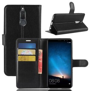 MOBILCOVERS.DK Huawei Mate 10 Lite Cover m. Pung Soft Pouch Læder Sort