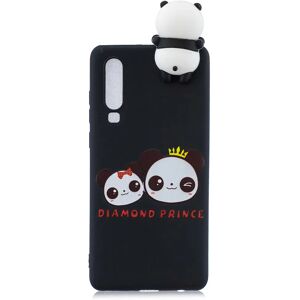 MOBILCOVERS.DK Huawei P30 Cover 3D Diamond Prince - Sort