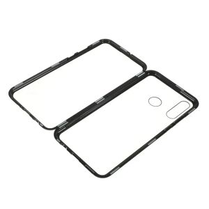 MOBILCOVERS.DK Huawei P30 Lite 360⁰ Magnetisk Cover m. Glas Bagside & Forside - Sort