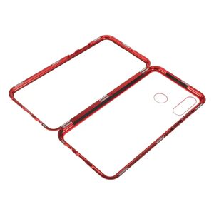 MOBILCOVERS.DK Huawei P30 Lite 360⁰ Magnetisk Cover m. Glas Bagside & Forside - Rød