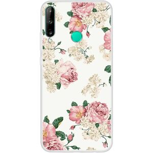 MOBILCOVERS.DK Huawei P40 Lite E Fleksibelt Plastik Cover - Blomster