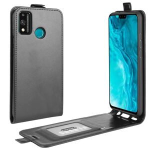 MOBILCOVERS.DK Huawei Honor 9X Lite Læder Flip Cover m. Pung Sort