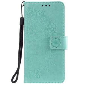 MOBILCOVERS.DK Huawei Honor 9X Lite Læder Cover m. Pung Mandala Mønster Mint