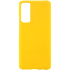 MOBILCOVERS.DK Huawei P smart (2021) Plastik Cover m. Mat Bagside - Gul