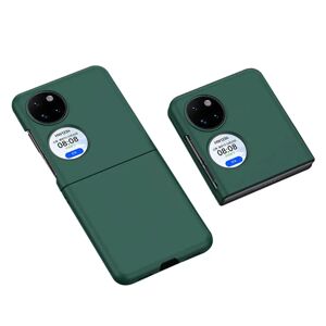 MOBILCOVERS.DK Huawei P50 Pocket Hårdt Plastik Cover m. Gummi Belagt Overflade - Grøn