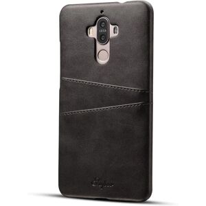 MOBILCOVERS.DK Huawei Mate 9 Leather Coated Cover m. Kortlommer Sort