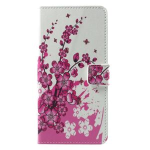 MOBILCOVERS.DK Motorola Moto G5s Plus Pink Flowers Wallet Cover m. Pung