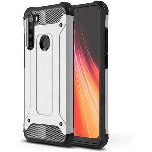 MOBILCOVERS.DK Xiaomi Redmi Note 8 Armor Guard Håndværker Cover - Sølv