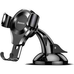 Baseus Suction Cup Gravity Car Mount - Mobilholder til bil - Max Mobil: 63 x 88mm - Sort