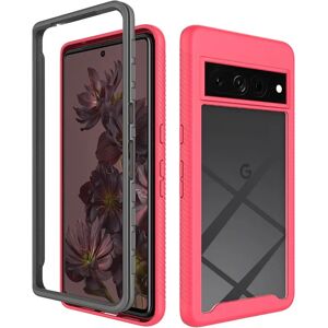 MOBILCOVERS.DK Google Pixel 7 Pro Acrylic Combo Cover Gennemsigtig / Lyserød