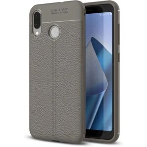 MOBILCOVERS.DK Asus Zenfone Max M1 ZB555KL Litchi Grain TPU Cover Grå